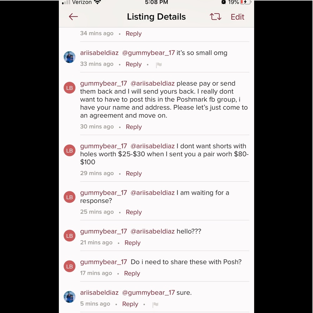 SCAMMER ALERT Lululemon Hotty Hot Shorts ALERT 🚨 - Picture 4 of 4